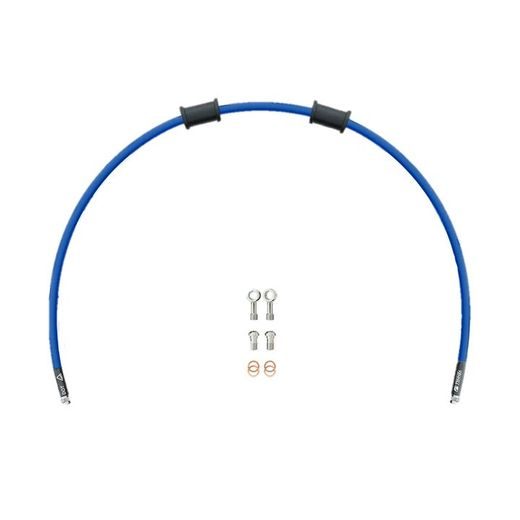 Set cevi za sklopko Venhill POWERHOSEPLUS KAW-11010C-SB (1 cev v kompletu) Solid blue hoses, chrome fittings