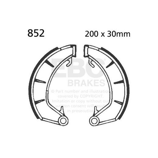 Brake shoe set EBC 852