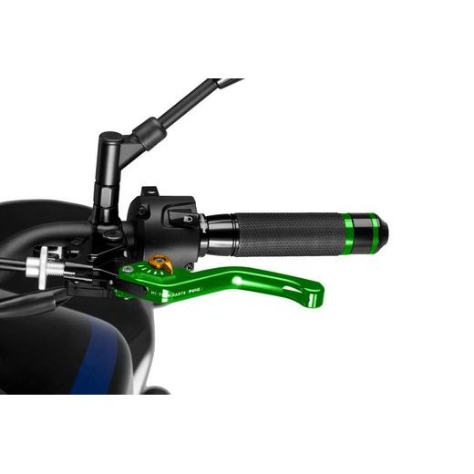 Clutch lever without adapter PUIG 3.0 230VO kratka (short) green/gold