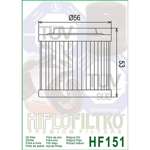 Oljni filter HIFLOFILTRO HF151