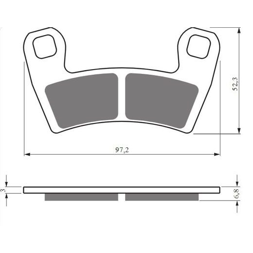 Zavorne obloge GOLDFREN 428 S33 STREET FRONT