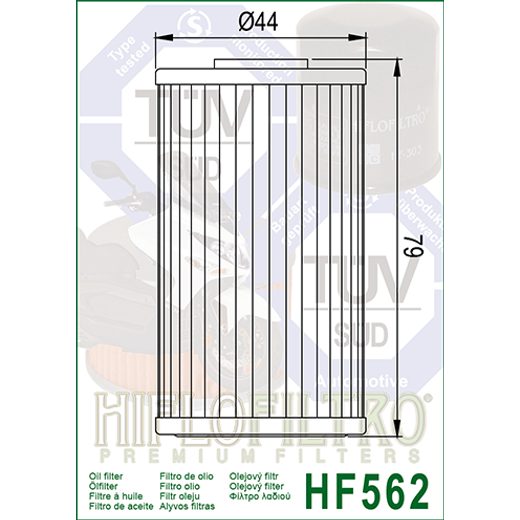 Oljni filter HIFLOFILTRO HF562