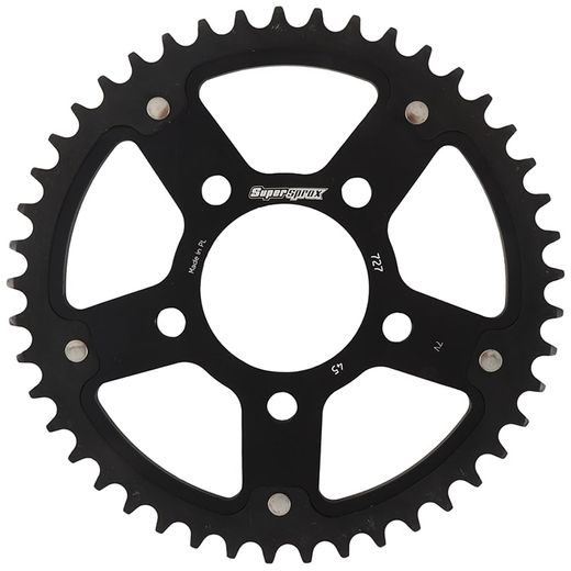 Zadnji verižnik (zobnik) SUPERSPROX STEALTH RST-727:45-BLK črna 45T, 525