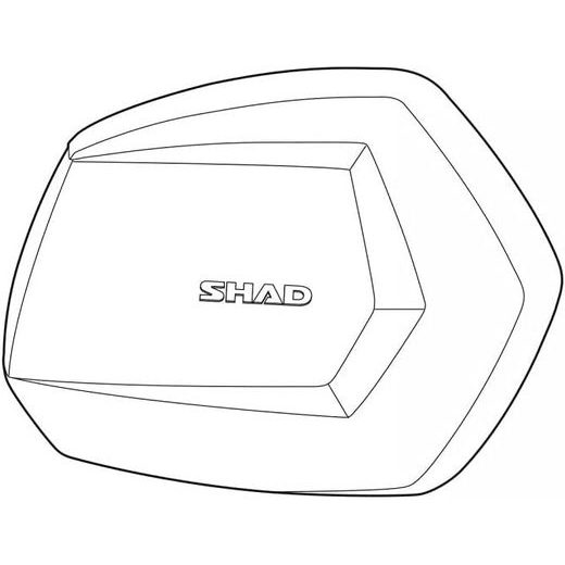 Aluminium lid SHAD D1B35TRR for SH35 right