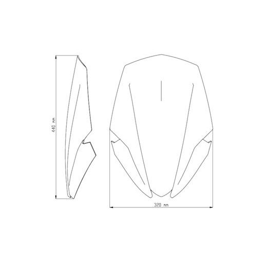 Windshield PUIG NEW. GEN TOURING 9436R rdeč