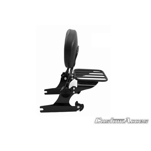 Sissybar plane CUSTOMACCES LUXUS SOFTAIL RSD001N črna