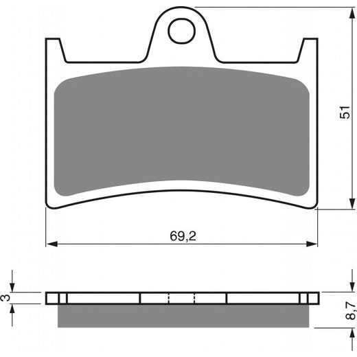 Zavorne obloge GOLDFREN 070 GPR