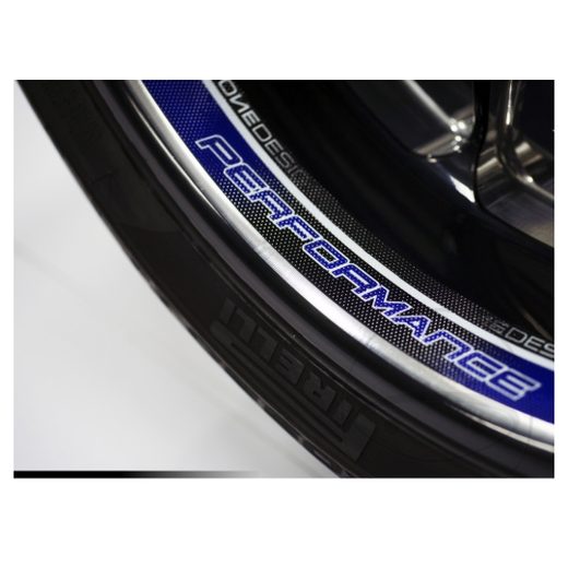 Wheel rim sticker JMT PERFORMANCE reflex blue