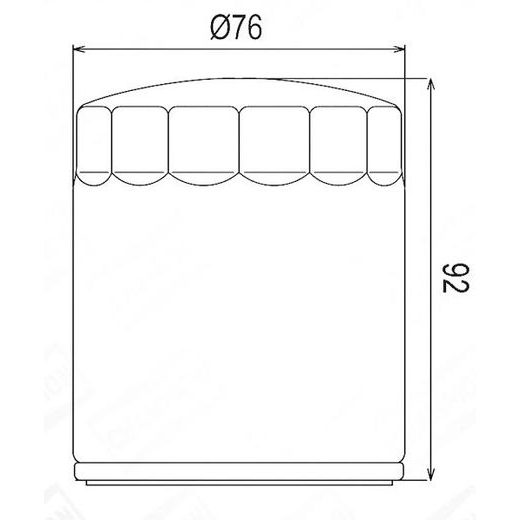 Oljni filter CHAMPION COF070B 100609965