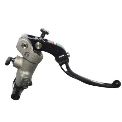Radial brake master cylinder ACCOSSATO PC002 19 x 18 with folding lever,black