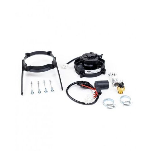 Radiator cooling fan and mounting kit SPAL EP-RFS-PLK04/16-TE2T with thermoswitch