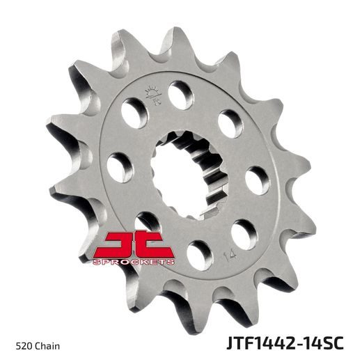 Sprednji verižnik JT JTF 1442-14SC 14T, 520 Self Cleaning Lightweight