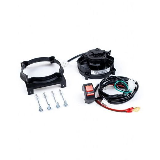 Radiator cooling fan and mounting kit SPAL EP-RFS-PLB20-SW with ON/OFF switch