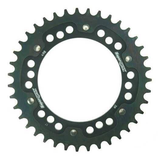 Rear sprocket SUPERSPROX STEALTH RST-498:39-BLK črna 39T, 525