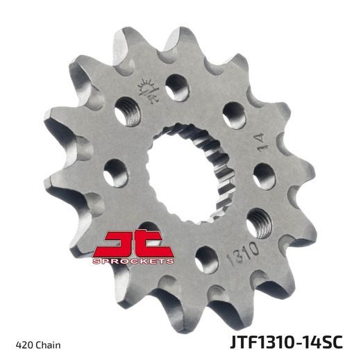 Sprednji verižnik JT JTF 1310-14SC 14T, 420 Self Cleaning Lightweight