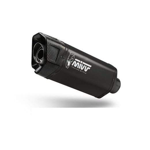 Celoten izpušni sistem 2x1 MIVV SR-1 Y.080.LR1XBN Črn