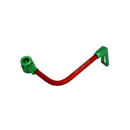 Lever guard ACCOSSATO DE001 with red hose and joint right, aluminium