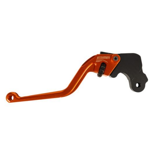 Clutch Lever ACCOSSATO ESC037 fixed CNC-worked aluminium, orange