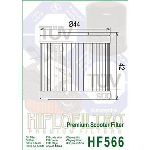 Oljni filter HIFLOFILTRO HF566