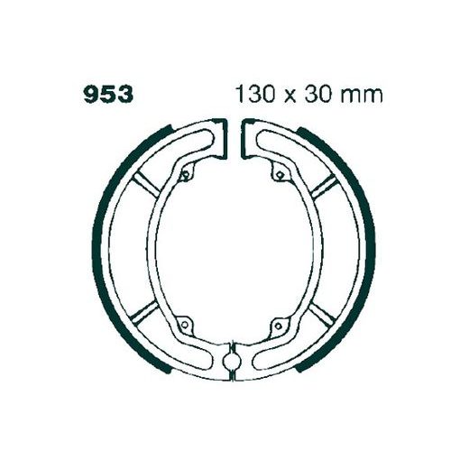 Brake shoe set EBC 953
