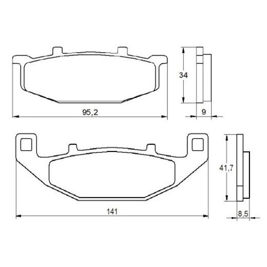 Zavorne obloge ACCOSSATO AGPA153 OR