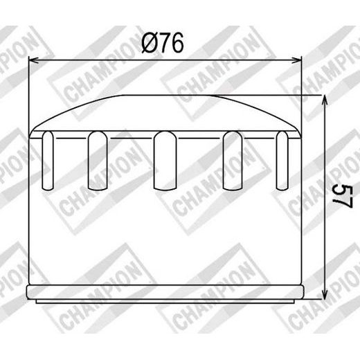 Oljni filter CHAMPION COF084 100609075