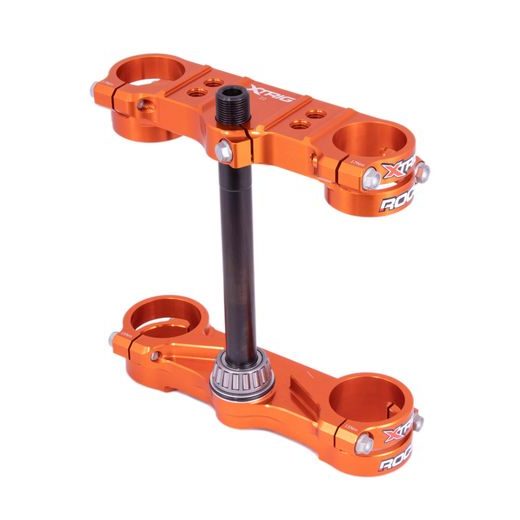 Triple clamps X-TRIG ROCS TECH 40504008 22mm Oranžna