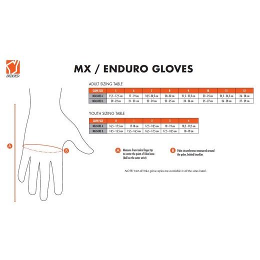 MX rokavice YOKO KISA black / white XXS (5)