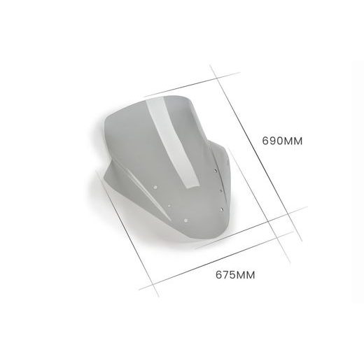 Windscreen PUIG TOURING 20774F dark smoke