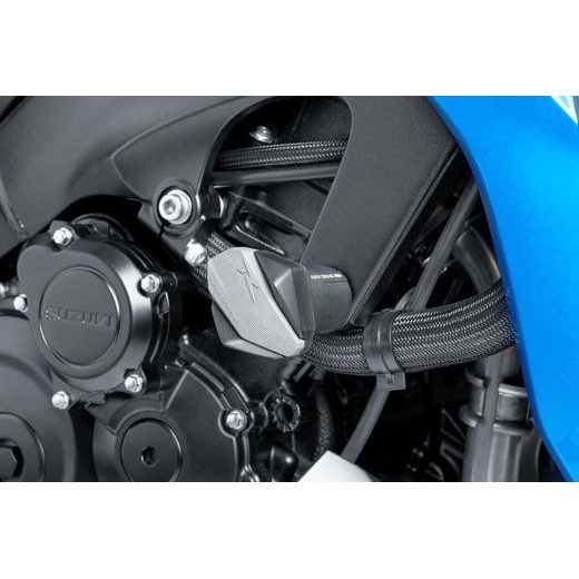 Spare rubber end protector PUIG R12 6378U siva