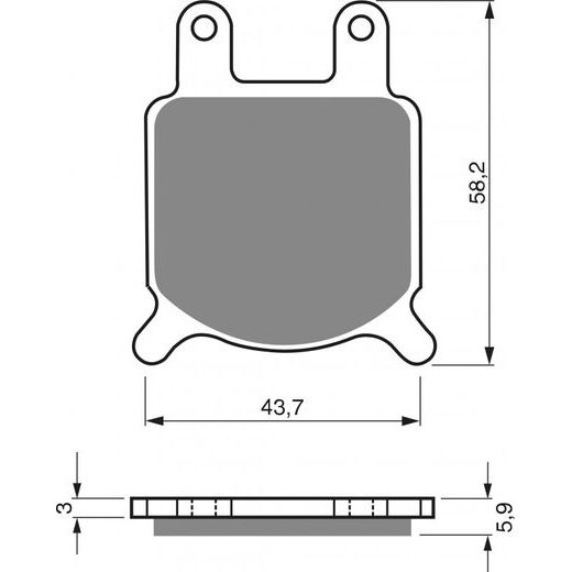 Zavorne obloge GOLDFREN 184 S3