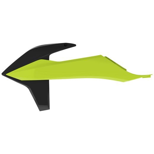 Radiator scoops POLISPORT 8422100005 Black / Yellow Fluo
