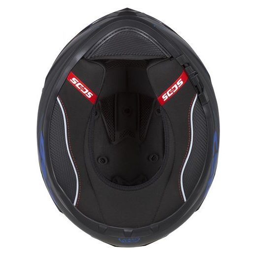 Integralna čelada CASSIDA Integral GT 2.1 Flash matt black/ metallic blue/ dark grey 2XL