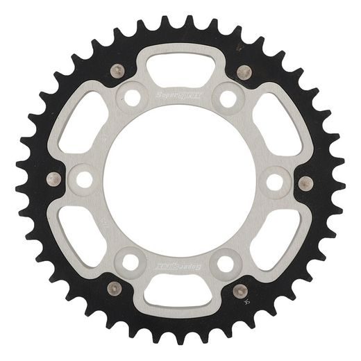Zadnji verižnik (zobnik) SUPERSPROX STEALTH RST-745:41-SLV srebrna 41T, 525