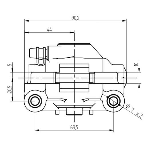 Radial brake caliper ACCOSSATO PZ018 zadaj