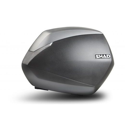 Stranski kovčki z barvno ploščo ( Side cases ) SHAD SH36 nova titanium barva (pair) with PREMIUM lock