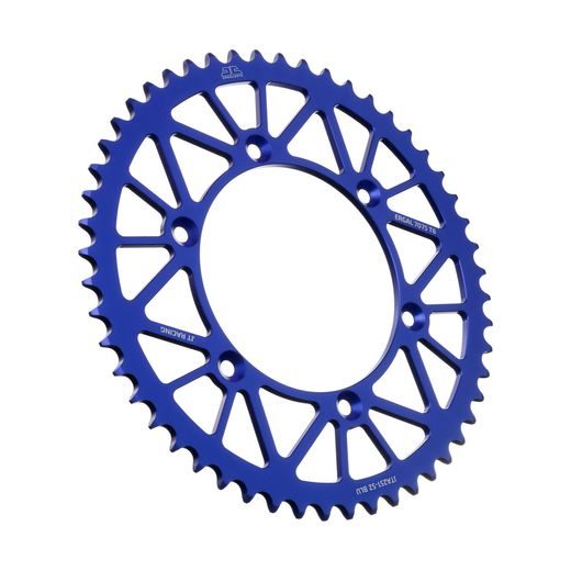 Aluminijasti zadnji verižnik (zobnik) JT JTA 251-52BLU 52T, 520 Modra