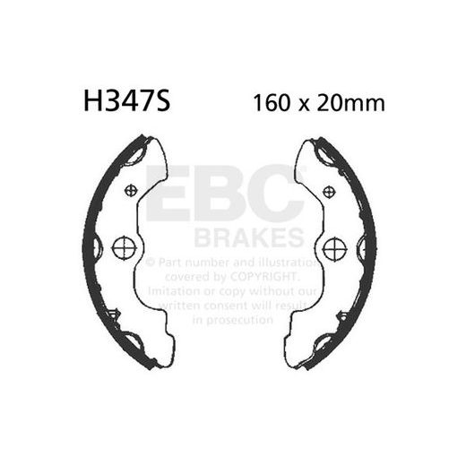 Brake shoe set EBC H347S includings springs