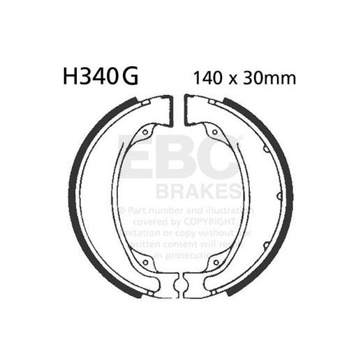 Brake shoe set EBC H340G grooved