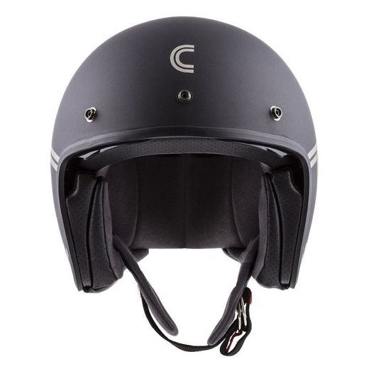 Jet čelada CASSIDA OXYGEN RONDO black matt / silver XL
