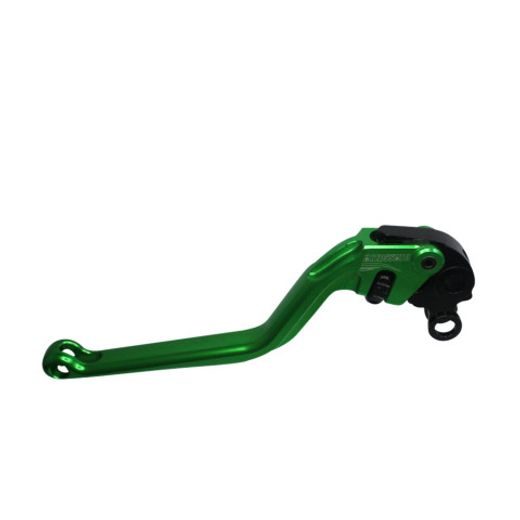 Clutch Lever ACCOSSATO ESM069 fixed CNC-worked aluminium, green