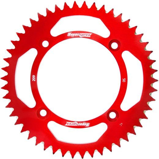 Rear ALU sprocket SUPERSPROX RAL-209:50-RED rdeč 50T, 420