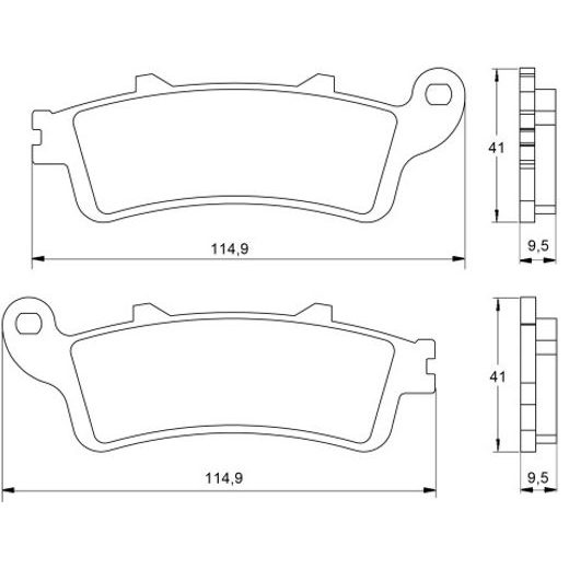 Zavorne obloge ACCOSSATO AGPA25 OR