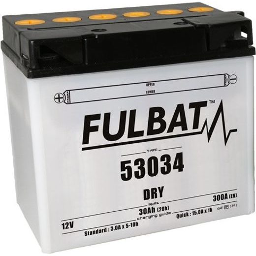 Konvencionalen akumulator (priložena kislina) FULBAT 53034