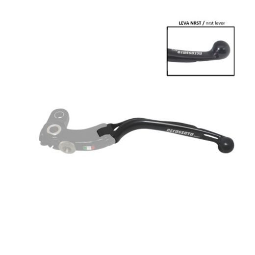 Only spare handle ACCOSSATO LV032 for ACCOSSATO full clutch lever črna