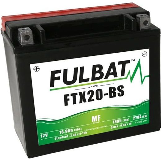 Akumulator brez vzdrževanja FULBAT FTX20-BS (YTX20-BS)