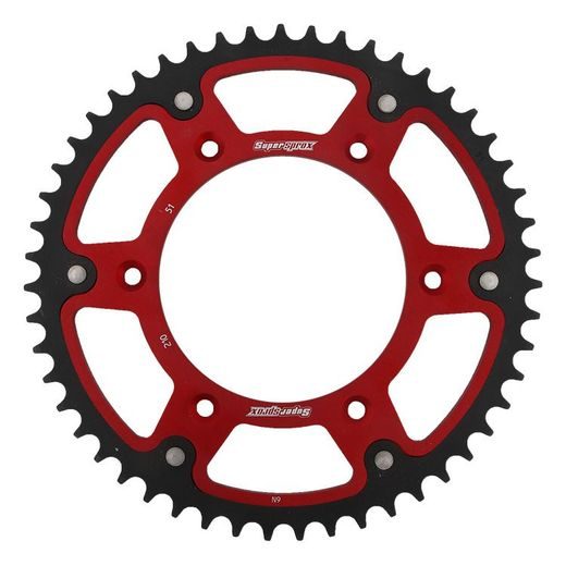 Verižni set EK - Srebrna chain 520 SRO, O-ring, CHK front sprocket SUPERSPROX, CHK rear sprocket SUPERSPROX STEALTH za HONDA CR 500 R 1988-1991