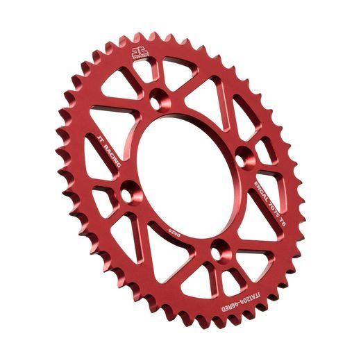 Aluminijasti zadnji verižnik (zobnik) JT JTA 1204-46RED 46)T, nt((428 Rdeč