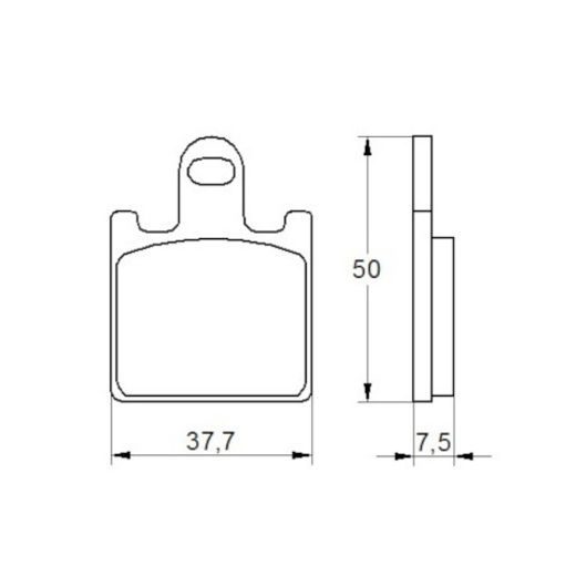 Zavorne obloge ACCOSSATO AGPA107 EV1