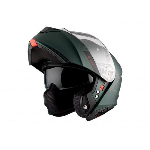 Preklopna čelada MT Helmets GENESIS SV SOLID A6 MATT MATT GREEN M